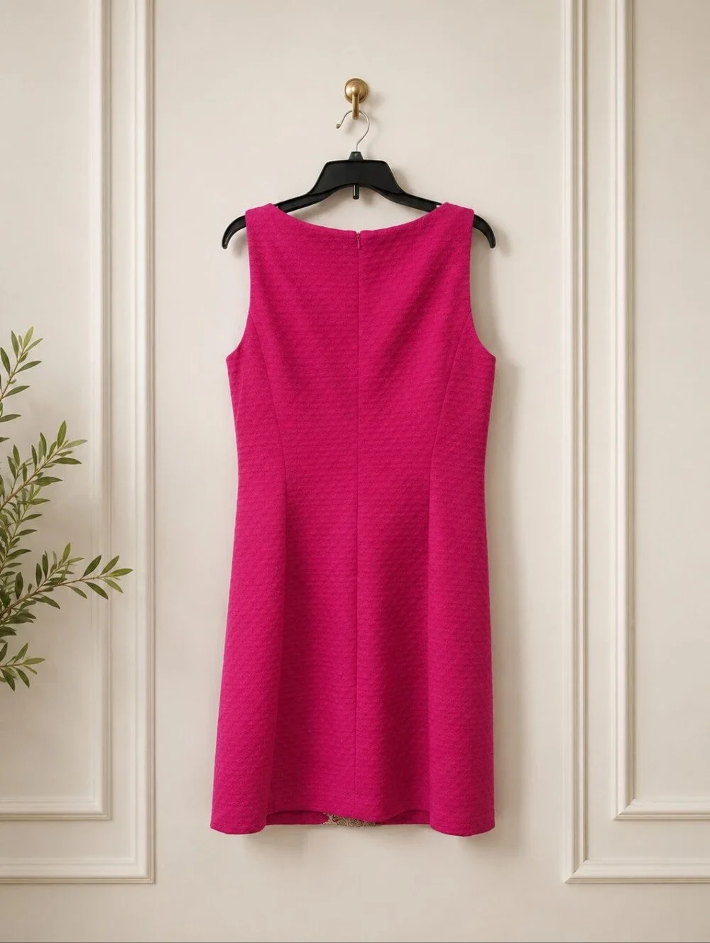 Pappagallo Women's Pink Sleeveless Shift Dress Size 10 - Picture 3 of 6